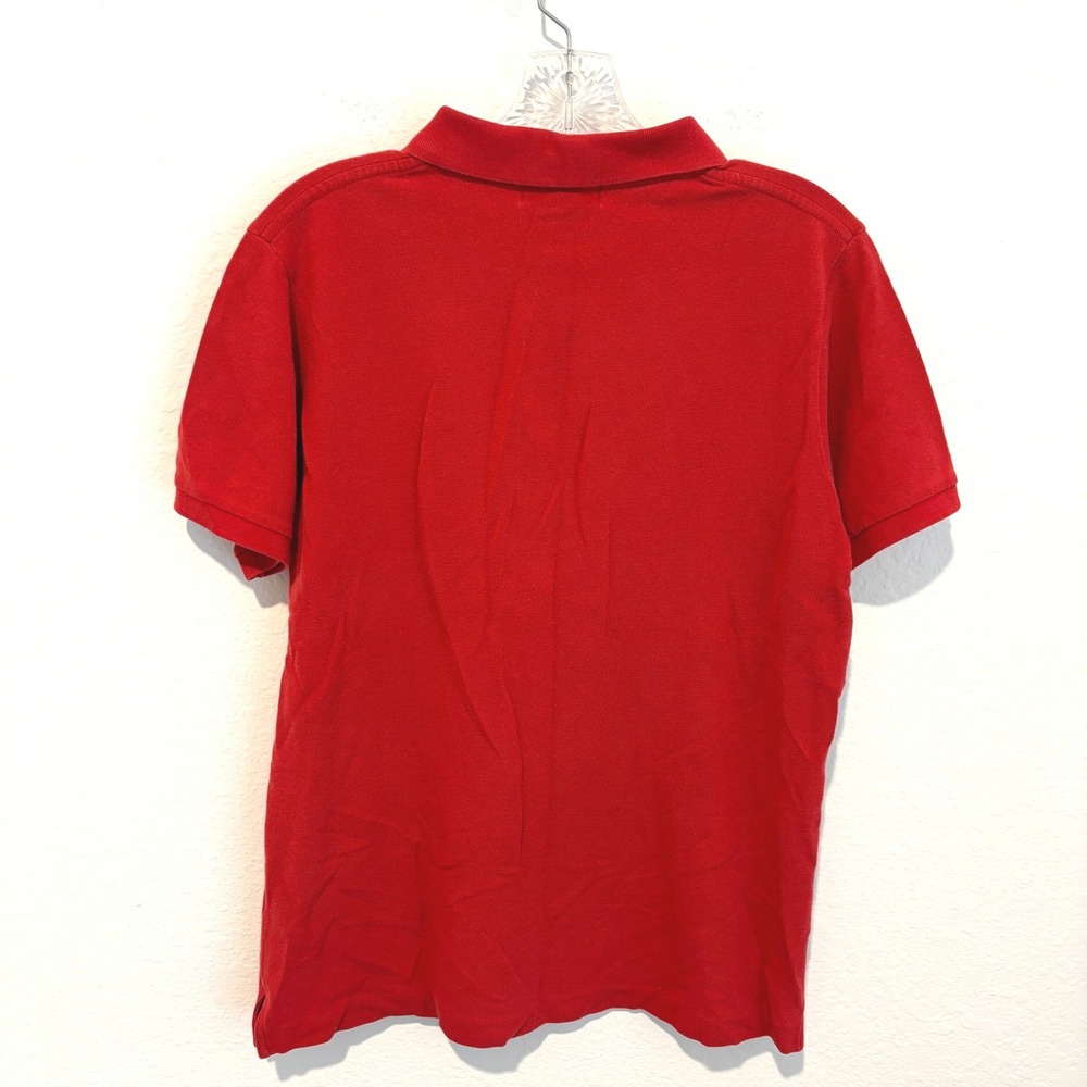 Lauren Ralph Lauren Polo Shirt Womens Small Red Short Sleeve Gold Crest Logo - Picture 3 of 11